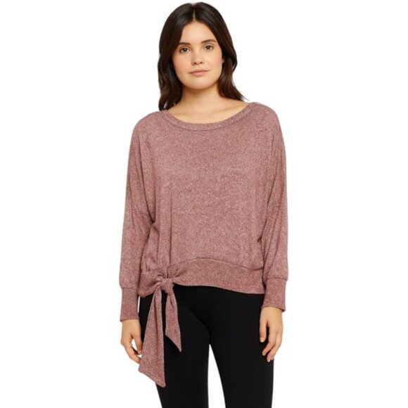 Saturday Sunday Sweaters - Saturday Sunday Anthropologie Medium Payton Brushed Fleece Waist Tie Swe…